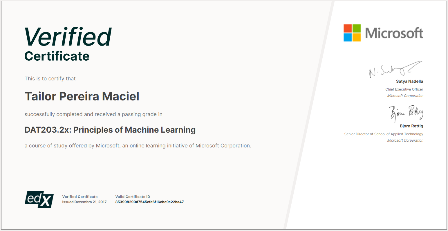 Data Science Principles of Machine Learning